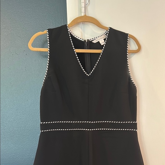 Diane Von Furstenberg Black Sheath Mini Dress - Picture 2 of 6